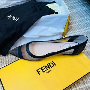 Fendi flats — wore once only! Looks brand new and no wear and tear